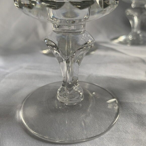 Tiffin Franciscan Princeton 17578 3 Wine Goblets 3 Water Goblets Vintage 1960's - Picture 7 of 15